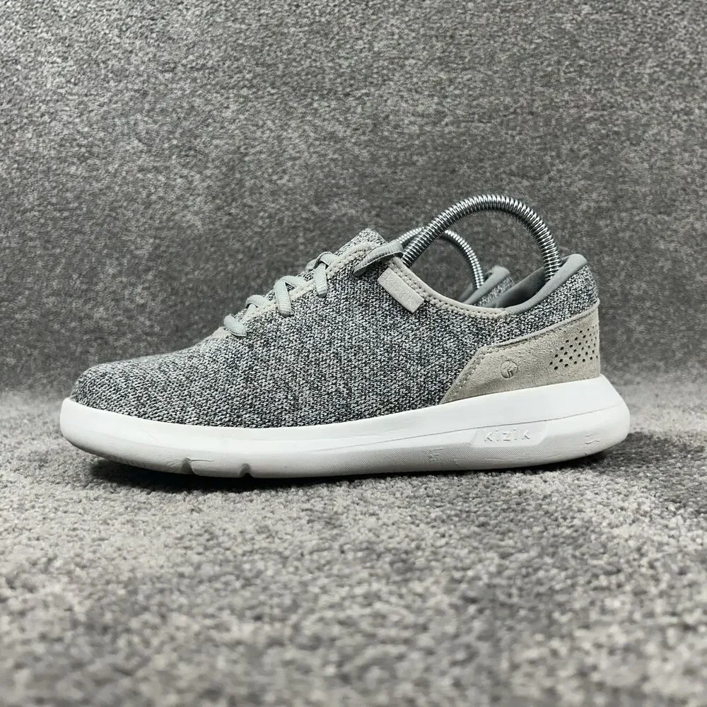 Kizik Madrid Eco-Knit Womens Size 8 Gray Hands Free Slip On Athletic Shoes Used